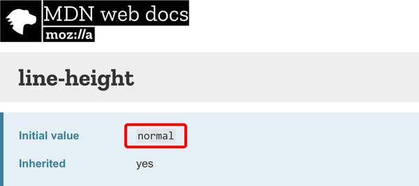 Пример указания значения `initial` на MDN.